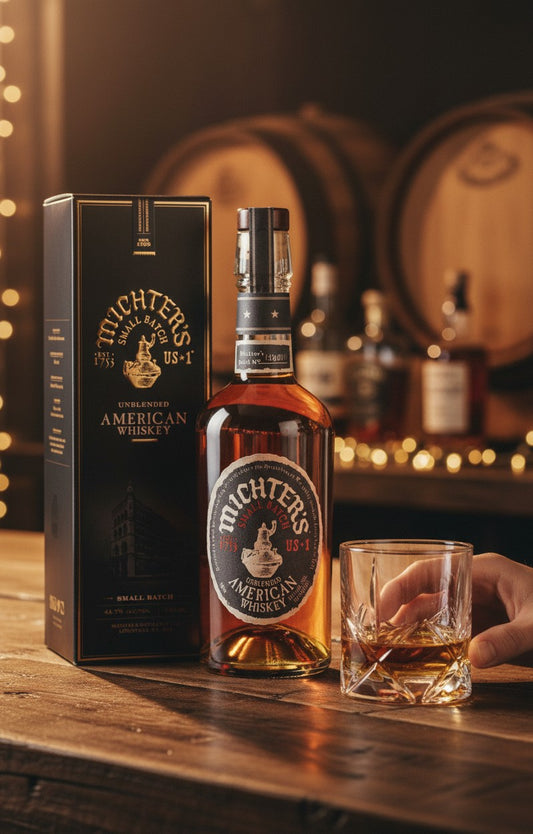 Schwarzbach Spirits: Michter's Small Batch Unblended American Whiskey, 41,7% Vol., 700ml, mit Geschenkverpackung.