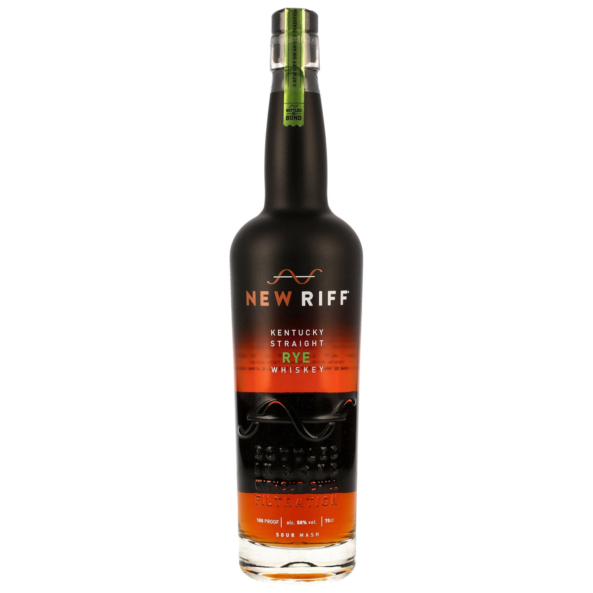 Schwarzbach Spirits New Riff Kentucky Straight Rye Whiskey 4 Jahre Bottled in Bond Flasche mit 50% Vol.