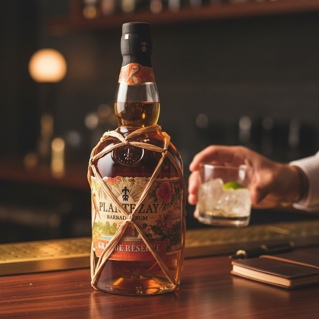Schwarzbach Spirits Planteray Barbados Grande Réserve Rum, 40% Vol., bernsteinfarben, mit Noten von Melasse, tropischen Früchten und Karamell.