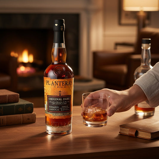 Schwarzbach Spirits Planteray Original Dark Rum, ein Blended Rum aus Barbados und Jamaika mit 40% Vol. Dunkle Frucht- und Gewürznoten.