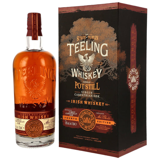 Schwarzbach Spirits Teeling Wonders of Wood Carpathian Oak Whiskey Flasche mit Geschenkverpackung