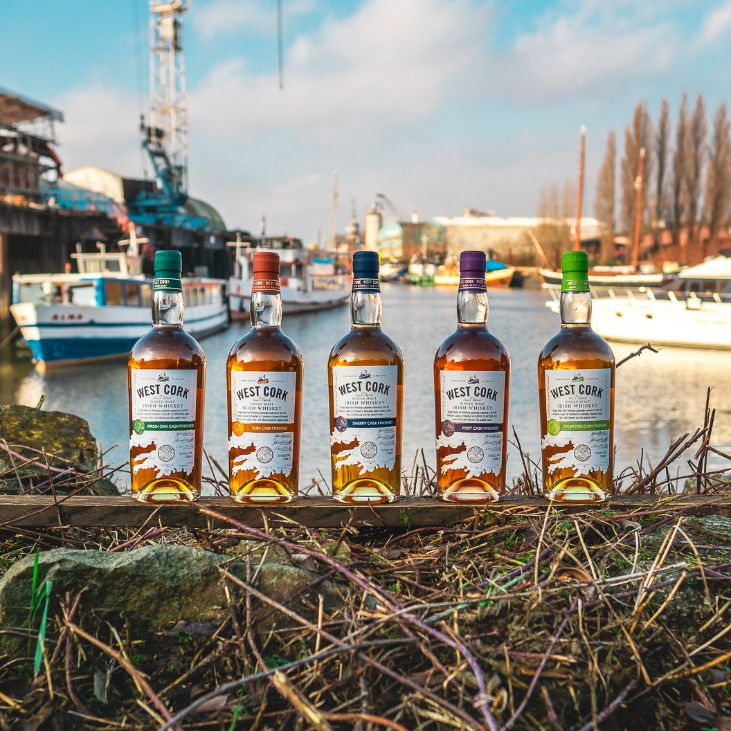 WEST CORK - Single Malt Port Cask Finish - 43% Vol.
