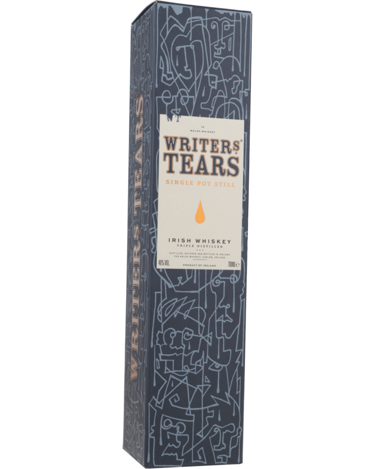 Schwarzbach Spirits Writers’ Tears Single Pot Still Irish Whiskey Geschenkverpackung mit abstrakten Linienmustern