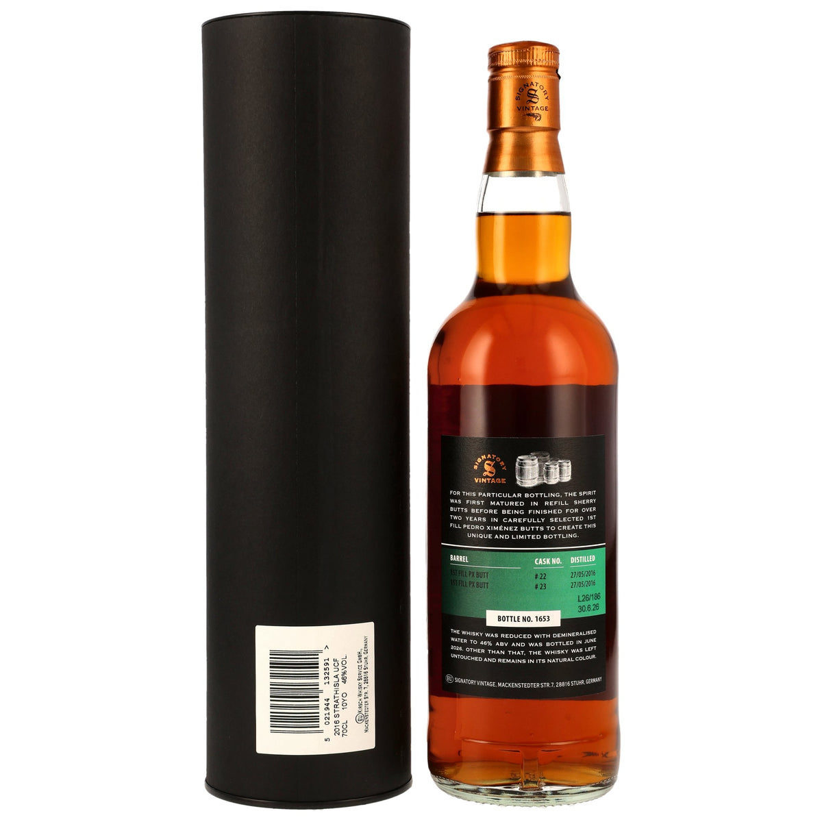 Strathisla 2016 10 Jahre PX Sherry Finish Produktansicht