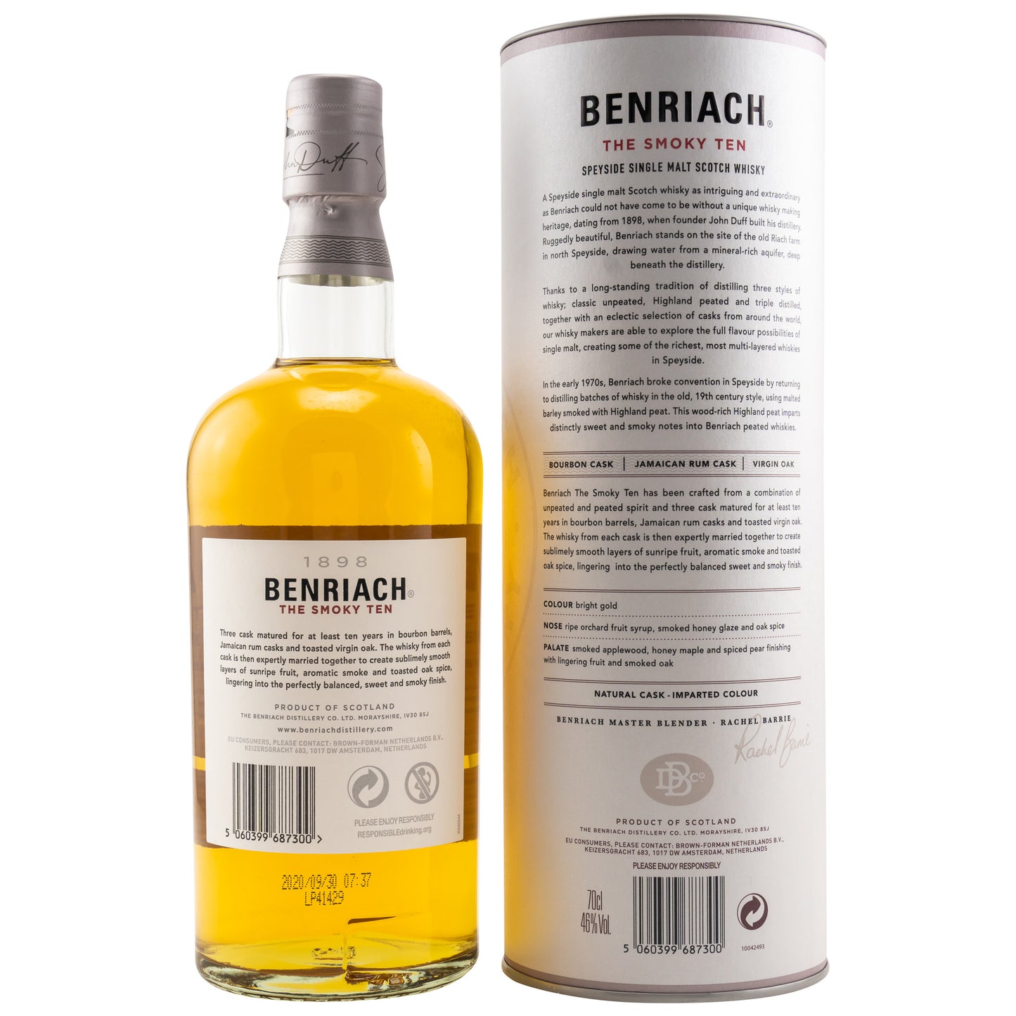 BENRIACH - 10 Jahre The Smoky Ten - 43% vol. - Schwarzbach Spirits