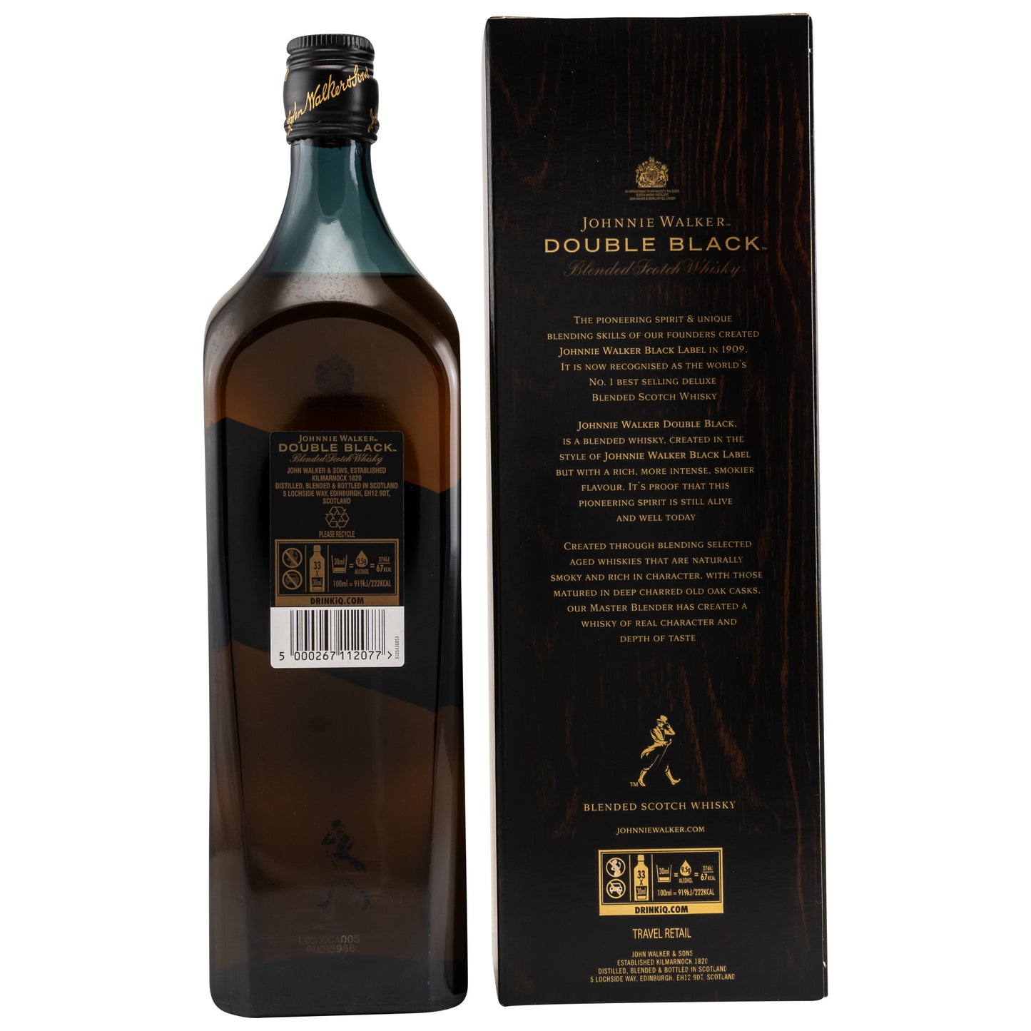 JOHNNIE WALKER - Double Black Label 1 Liter - 40% vol. - Schwarzbach Spirits