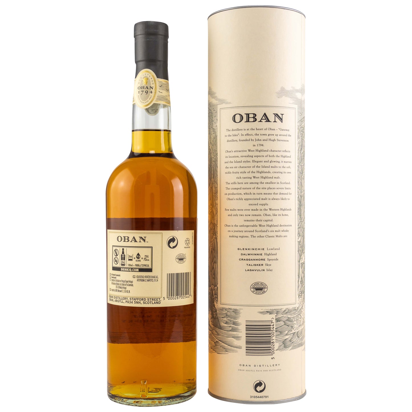 OBAN - 14 Jahre - 43% vol. - Schwarzbach Spirits