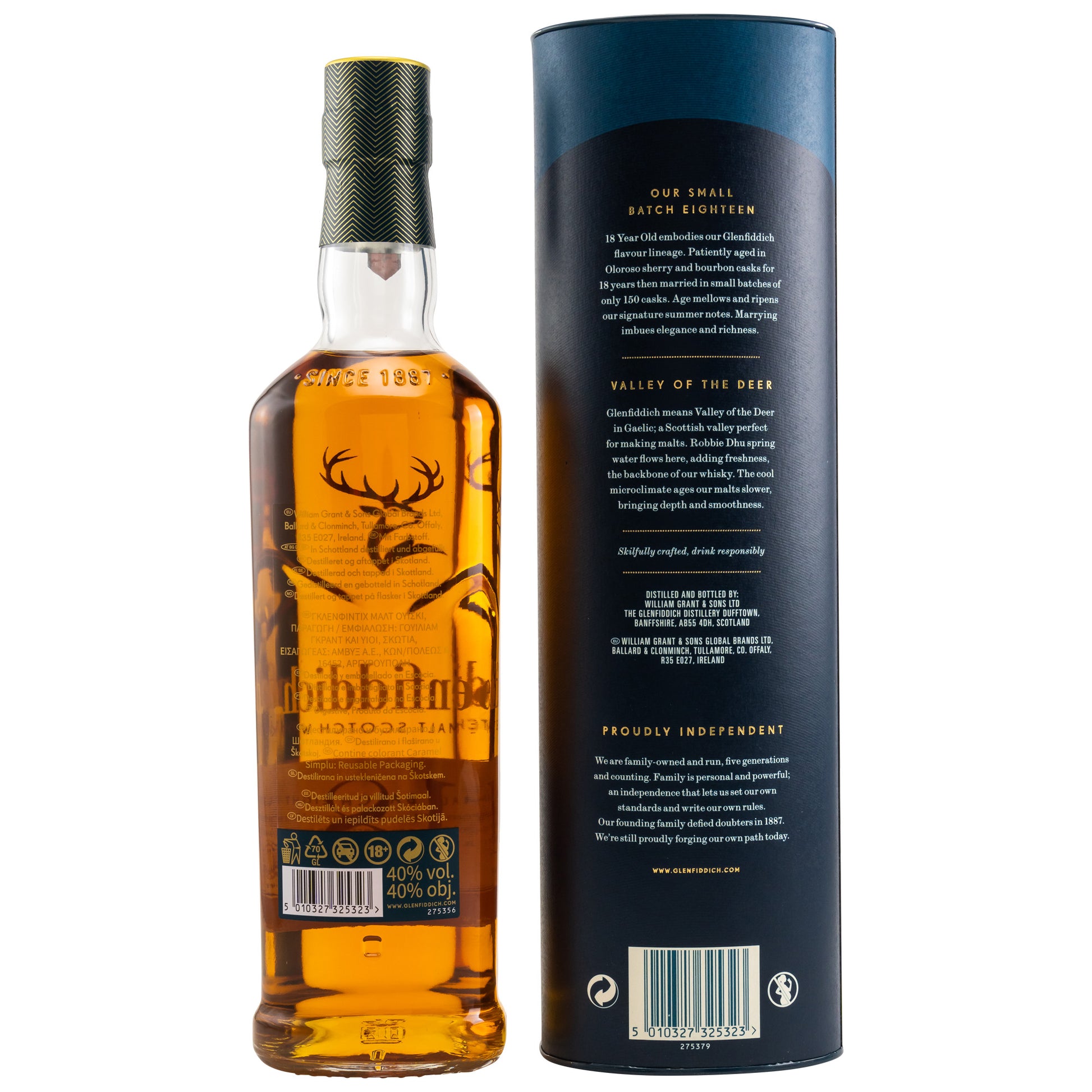 GLENFIDDICH - 18 Jahre - 40% vol. - Schwarzbach Spirits