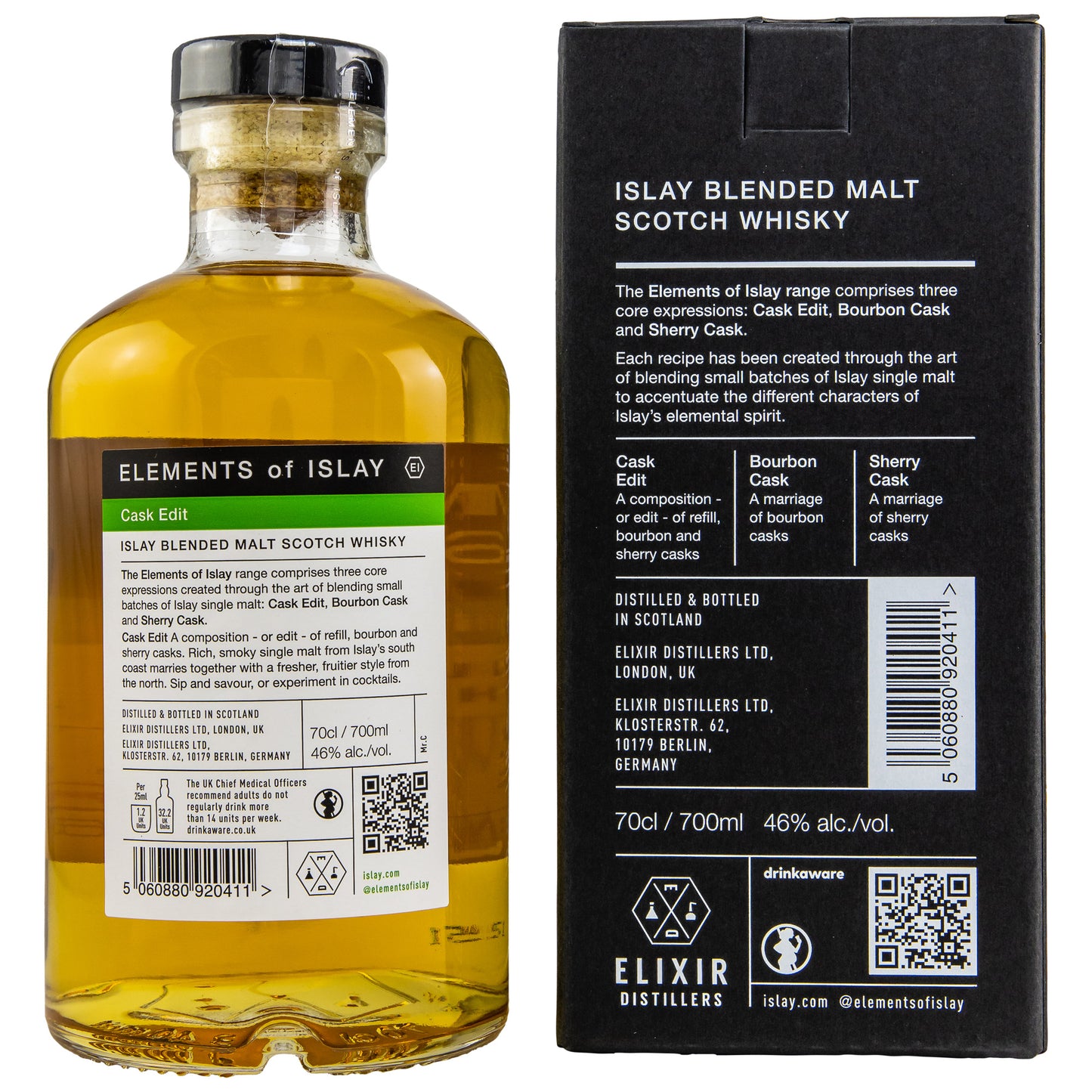 ELEMENTS OF ISLAY - Cask Edit - 46% vol. - Schwarzbach Spirits