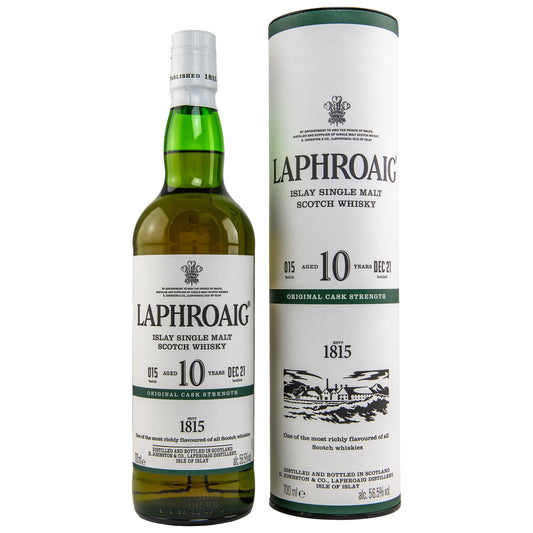 LAPHROAIG - 10 Jahre Cask Strength Batch 15 - 56,5% vol. - Schwarzbach Spirits