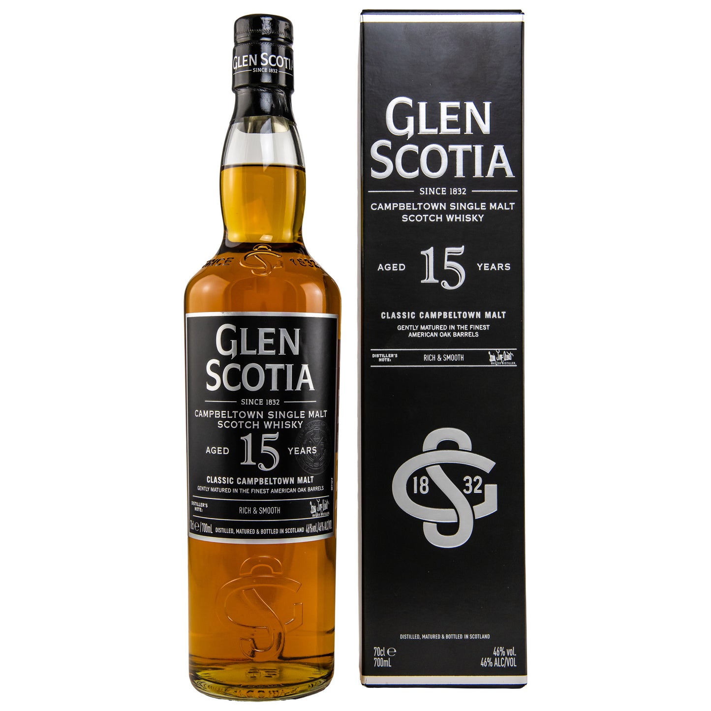 GLEN SCOTIA - 15 Jahre - 46% vol. - Schwarzbach Spirits