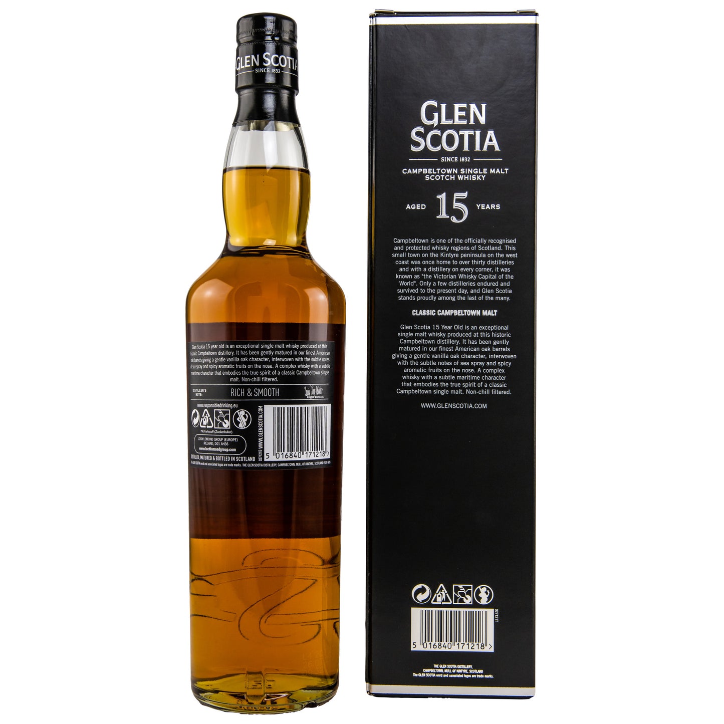 GLEN SCOTIA - 15 Jahre - 46% vol. - Schwarzbach Spirits