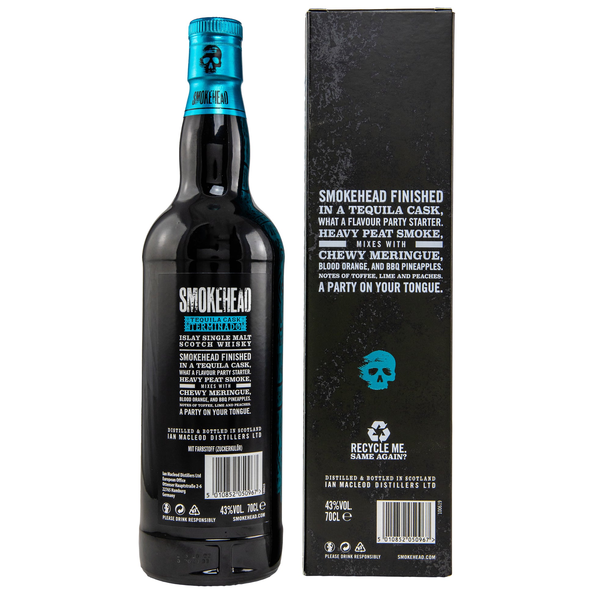 SMOKEHEAD - Tequila Cask - 43% vol. - Schwarzbach Spirits