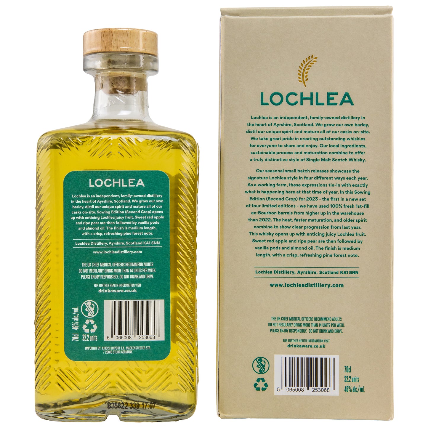 LOCHLEA - Lochlea Sowing 2nd Crop - 46 Vol.% - Schwarzbach Spirits