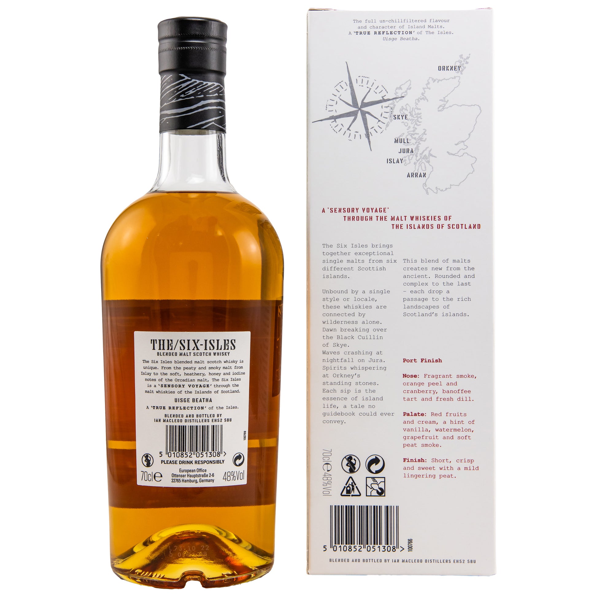 THE SIX ISLES - Port Cask Finish - 48% vol. - Schwarzbach Spirits